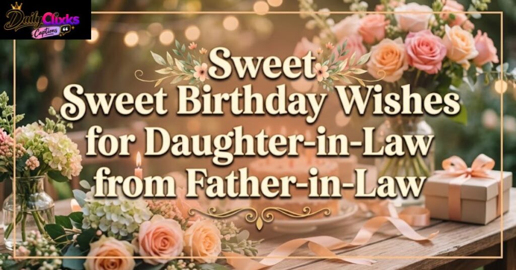 Sweet Birthday Wishes for Daughter-in-Law from Father-in-Law