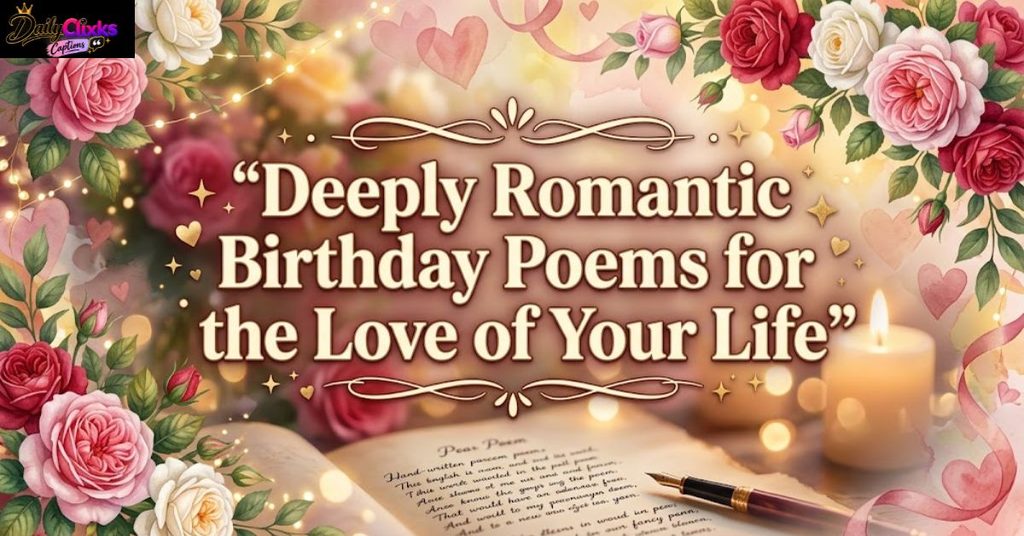 Deeply Romantic Birthday Poems for the Love of Your Life