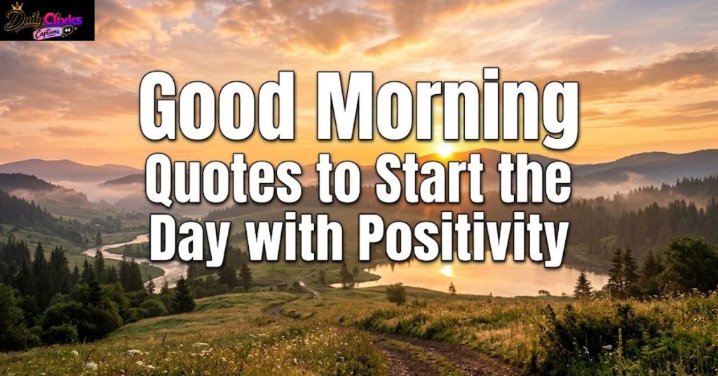 Good Morning Quotes to Start the Day with Positivity