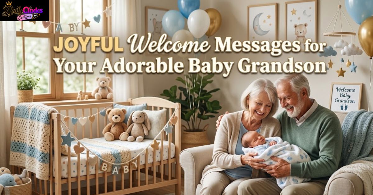 Joyful Welcome Messages for Your Adorable Baby Grandson